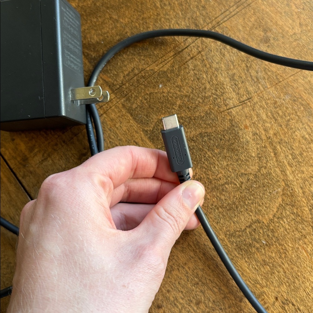 Nintendo Switch Black Charging Adapter - Picture 3 of 3